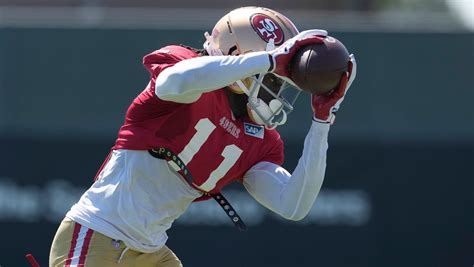49ers receiver Brandon Aiyuk is emerging as a star in training camp